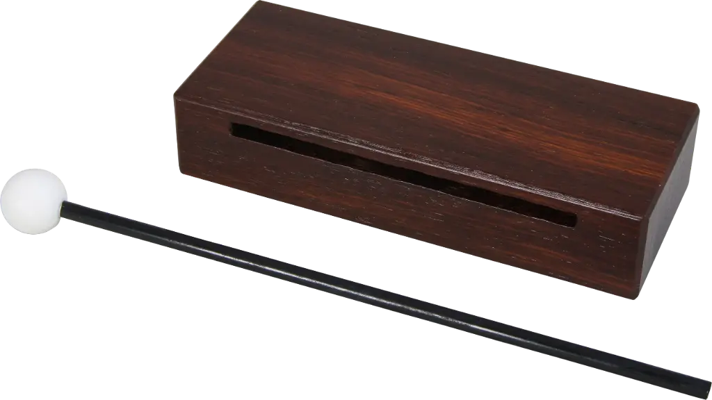 Holzblocktrommel-Doppelton inkl. 1 Schlägel PKS3