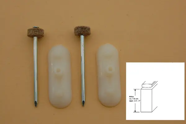 2 Auflageformteile für Sopran und Alt-Klangbausteine