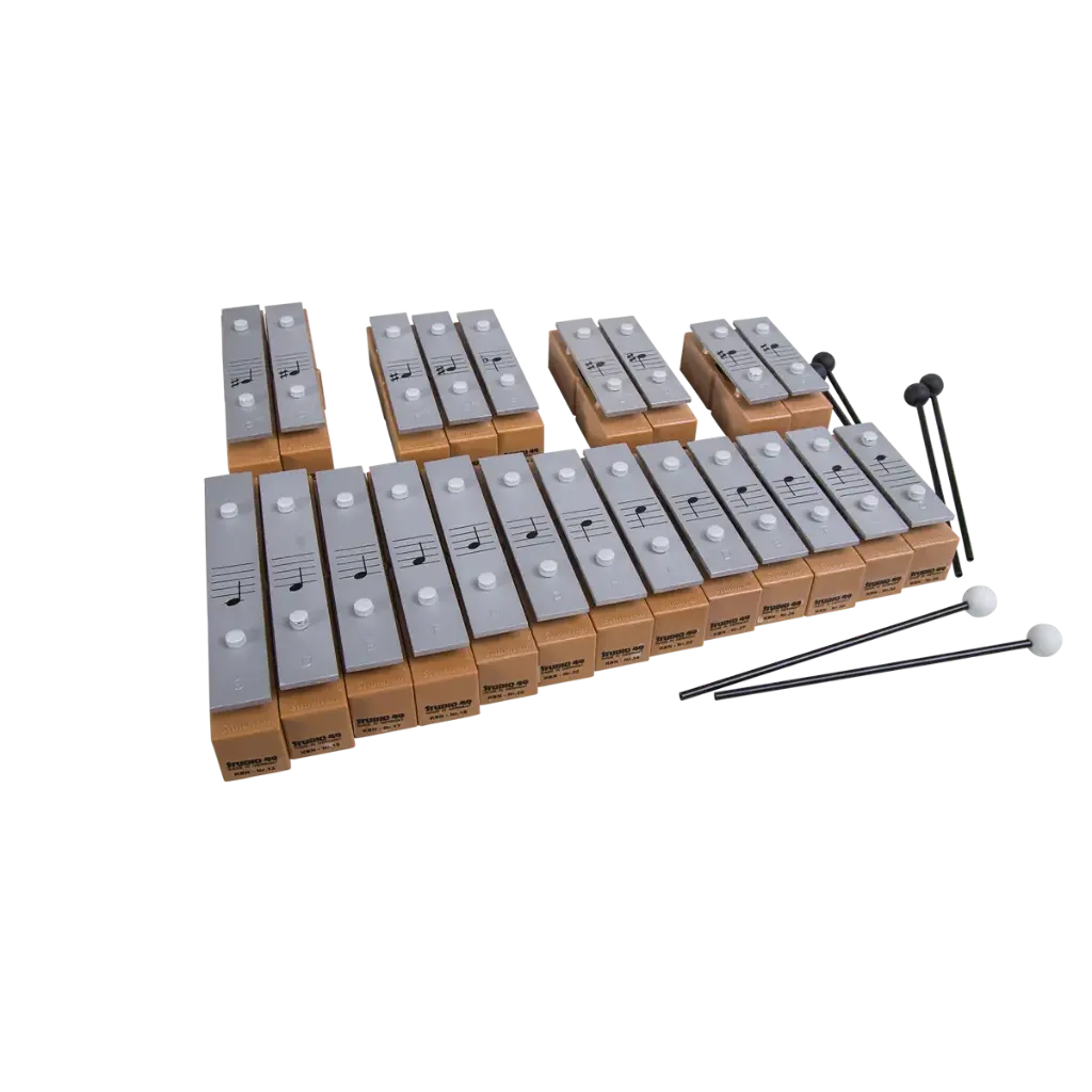 Set of 22 soprano tone bars, c2-a3