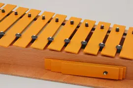 (G-01) replacement bar for glockenspiel, yellow, 20x2mm