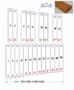(BXG-01) replacement bar for xylophone, Grillodur, bass, 45x17mm