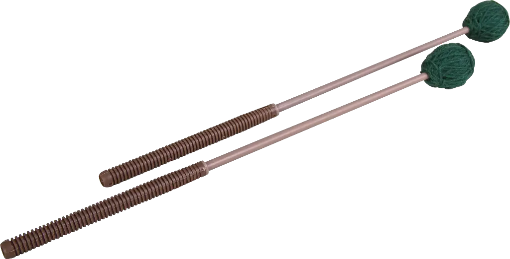 2 mallets, wool-wrapped-head, hard, 32cm