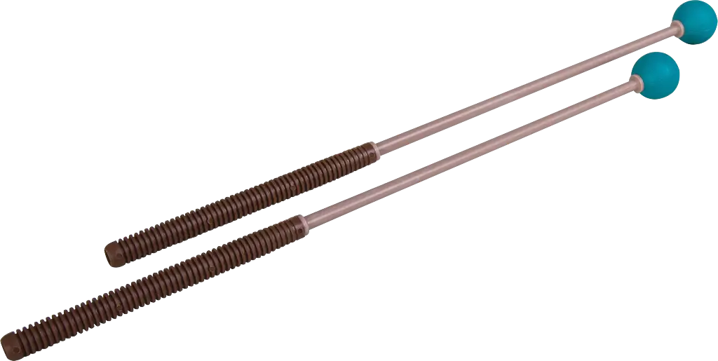 2 mallets, hard-rubber-head, medium-hard, 32cm