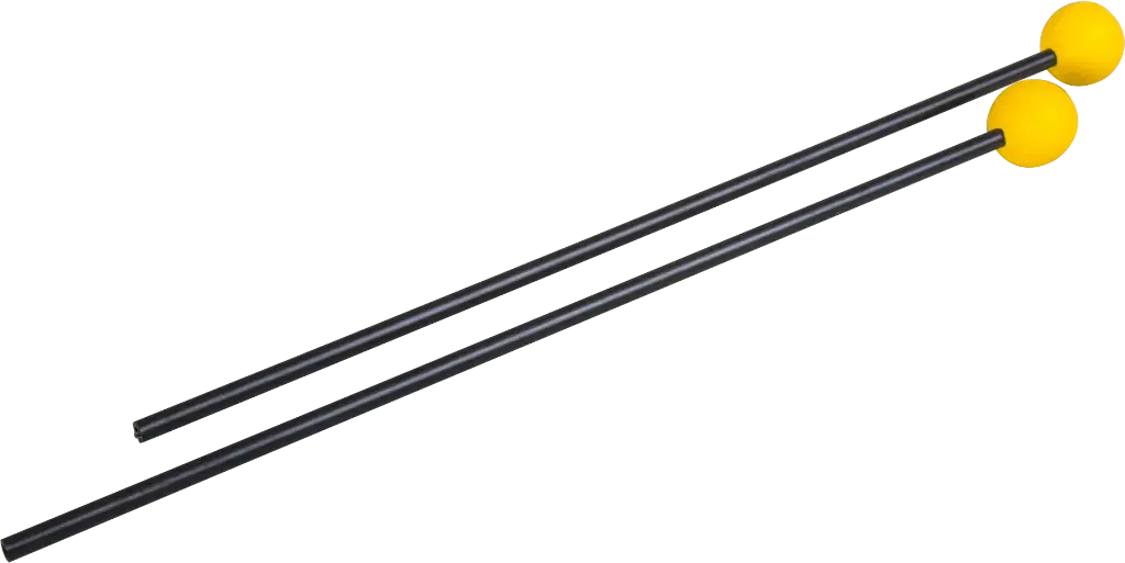2 mallets, hard-rubber-head, soft, 28cm