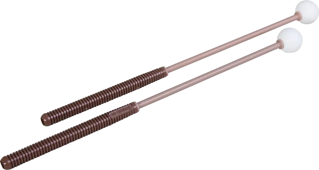 2 Schlägel, Hartgummi-Kopf, 25cm