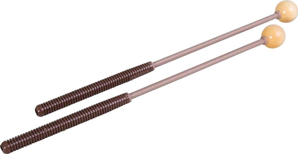 2 mallets, wood-head, hard, 25cm