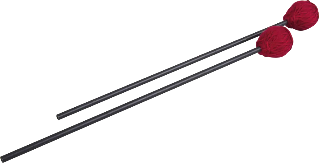 2 mallets, wool-wrapped-head, soft, 28cm