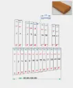(BXGN-01) replacement bar for xylophone, Grillodur, bass, 32x14mm