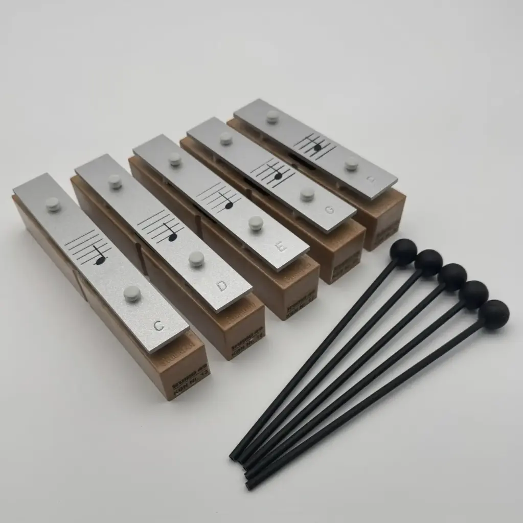 Set von 5 Stück Sopran-Klangbausteinen, Pentatonik
