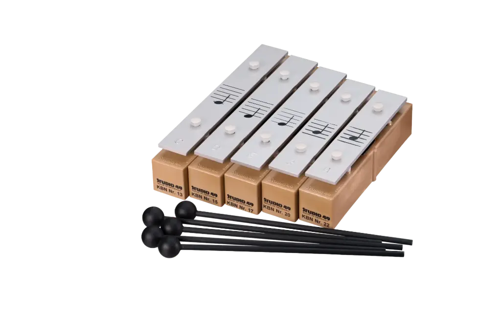 Set von 5 Stück Sopran-Klangbausteinen, Pentatonik