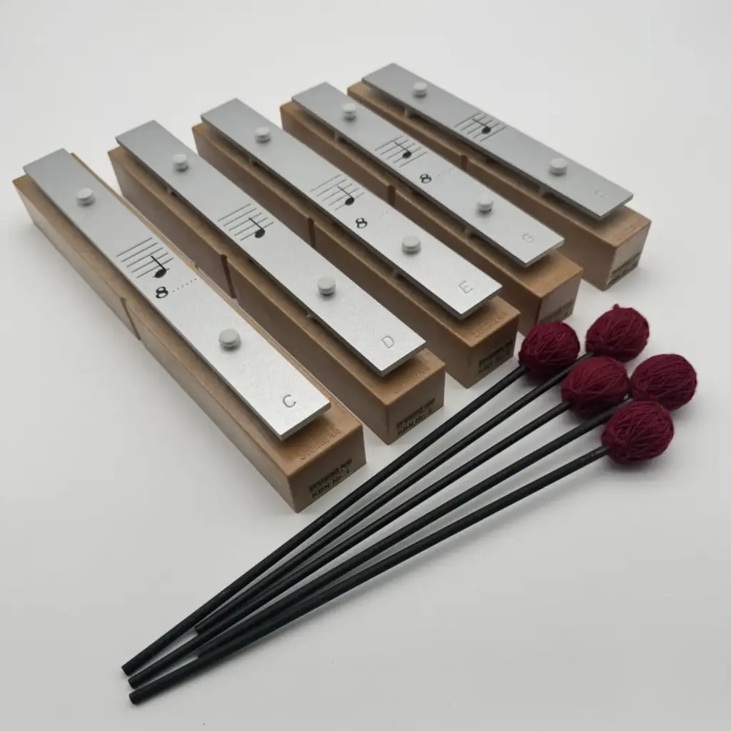 Set of 5 alto tone bars, pentatonic