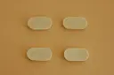 4 Instrumentenfüsse oval