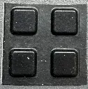 4 Instrumentenfüsse quadratisch