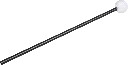 1 Schlägel, Hartgummi-Kopf, hart, 22cm