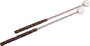 2 Schlägel, Filzkopf, weich, 32cm