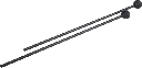 2 Schlägel, Gummikopf, hart, 28cm