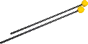 2 Schlägel, Gummikopf, weich, 28cm