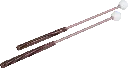 2 Schlägel, Hartgummi-Kopf, 25cm