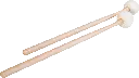 2 Schlägel, Merinofilz-Holz, weich 38cm