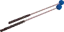 2 Schlägel, Wollfadenkopf, weich, 36cm
