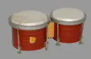 Ersatzfell Bongo Dekor Mahagoni